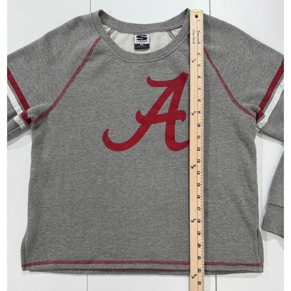 Alabama Crimson Tide Stadium Athletics Sweatshirt Womens Siz M Gray Red NWOT 270 - Picture 9 of 10